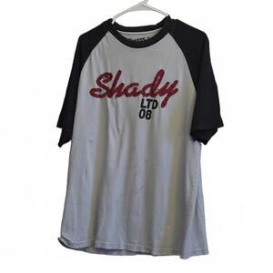 SOLD This is a vintage Shady Ltd '08 Eminem men's raglan t-shirt.